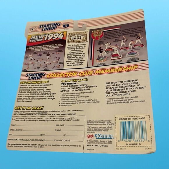 Sealed Vintage 94 MLB Starting Lineup MN Twins Dave Winfield Brian Harper Figure - Picture 8 of 16